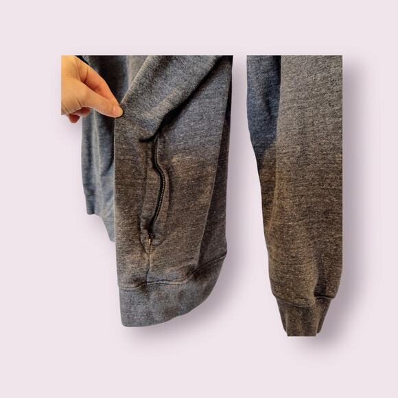 Adidas Blue Tag Men's PE Crew Grey Sweatshirt Zipped Pockets Sz‎ XXL 2015 - Picture 4 of 10